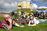 Party in York Castle park